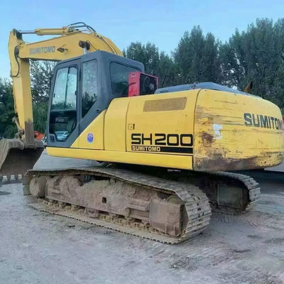 SUMITOMO SH200 เครื่องขุดกระบะมือสอง 103kW อุปกรณ์ขุดใช้จ่ายต่ํา