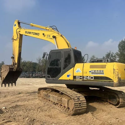 24600kg SUMITOMO SH240 เครื่องขุดมือสองสําหรับการก่อสร้าง
