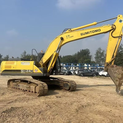 24600kg SUMITOMO SH240 เครื่องขุดมือสองสําหรับการก่อสร้าง