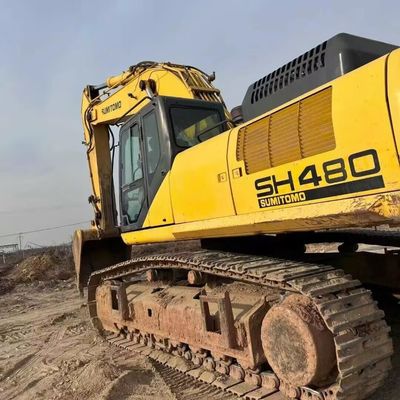 อุปกรณ์ก่อสร้างที่ใช้แล้ว เครื่องขุดขนาดใหญ่ SUMITOMO SH480 สําหรับการจัดการวัสดุ