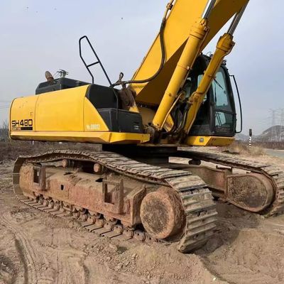 อุปกรณ์ก่อสร้างที่ใช้แล้ว เครื่องขุดขนาดใหญ่ SUMITOMO SH480 สําหรับการจัดการวัสดุ