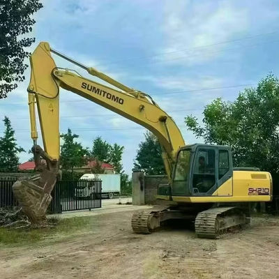 SUMITOMO 210 เครื่องจักรกลก่อสร้างมือสอง เครื่องขุดเก่าประหยัดเชื้อเพลิงสําหรับถนน