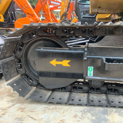 เครื่องขุดชนิด Crawler ใช้ CAT307.5 เครื่องขุด Caterpillar เก่าที่มีถัง Backhoe
