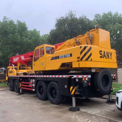 75 ตัน การบรรทุก ใช้ Sany 750 เครน การก่อสร้าง ไฮดรอลิก มือสอง รถบรรทุก เครน