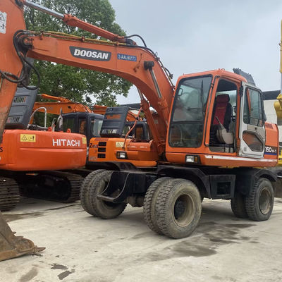 Doosan 150w-7 เครื่องขุดมือสอง ที่มีร่องรอยทนทานการสวมใส่
